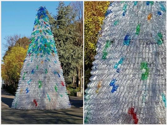 L8 Dicembre Verrà Acceso Lalbero Di Natale Realizzato Con 3000 Bottiglie In Plastica 